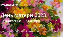 Дата и время Дня матери в России в 2023 году